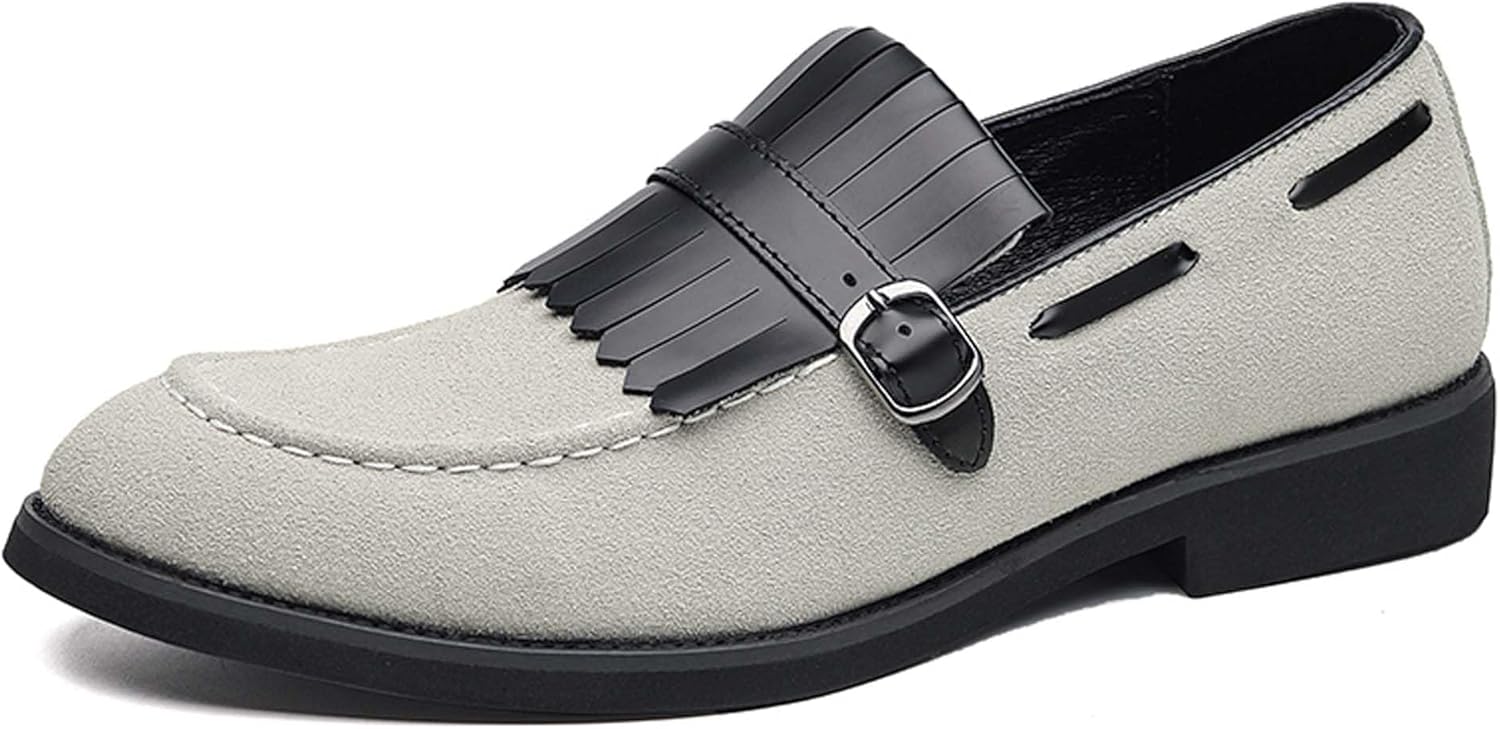 

Мужские лоферы без шнурков больших размеров, модные, с контрастной цветной отделкой и кисточками, деловые повседневные формальные туфли, нескользящие, легкие, для свадьбы, офиса, костюма или фрака, кожаные Generic, черный