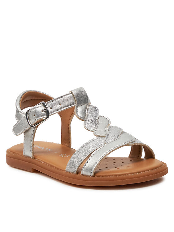Сандалии J Sandal Karly Girl J4535H 0NFQD C1007 M Geox, серебряный — фото 2