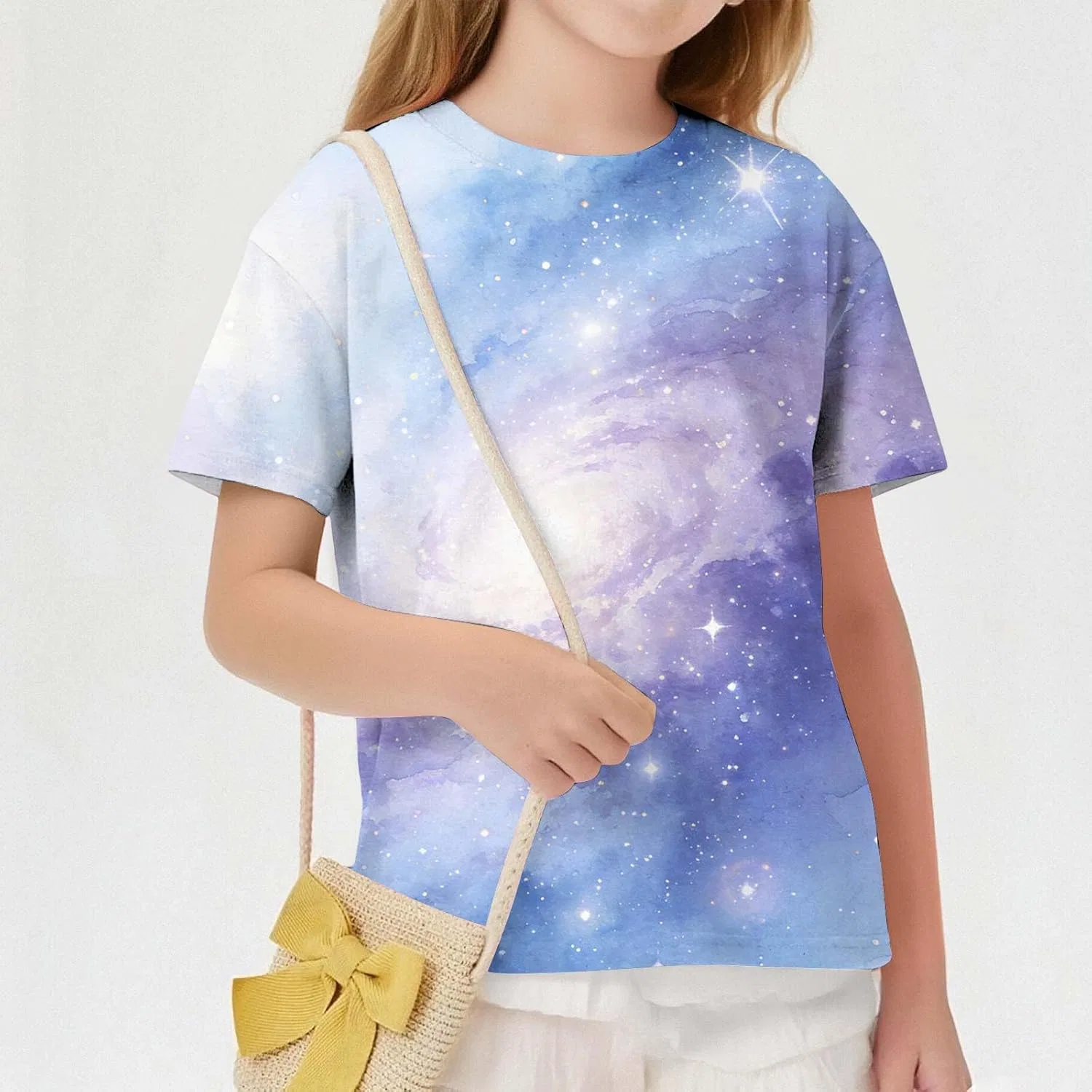 Футболка с принтом Starry Sky, Zzalalana, Multicolor, 3-14 Years — фото 2