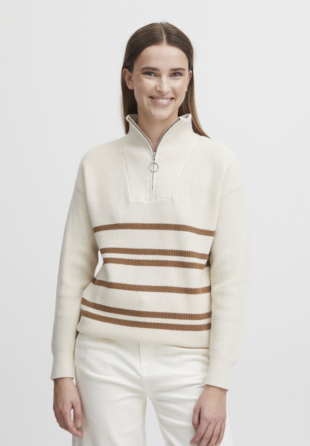 

Свитшот b.young MILO STRIPE JUMPER, цвет toasted coconut mix