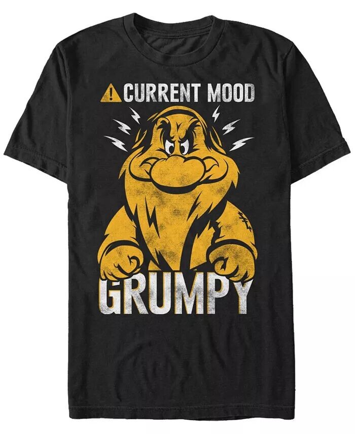 

Футболка с коротким рукавом Disney Men's Snow White Currently Grumpy Fifth Sun, черный