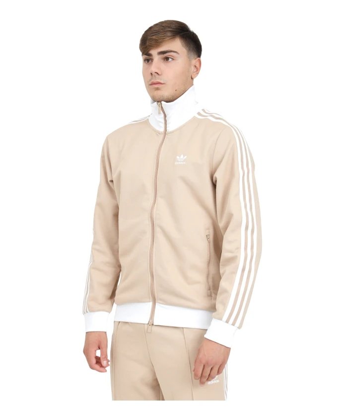 

Классический свитер на молнии Adidas Originals, бежевый