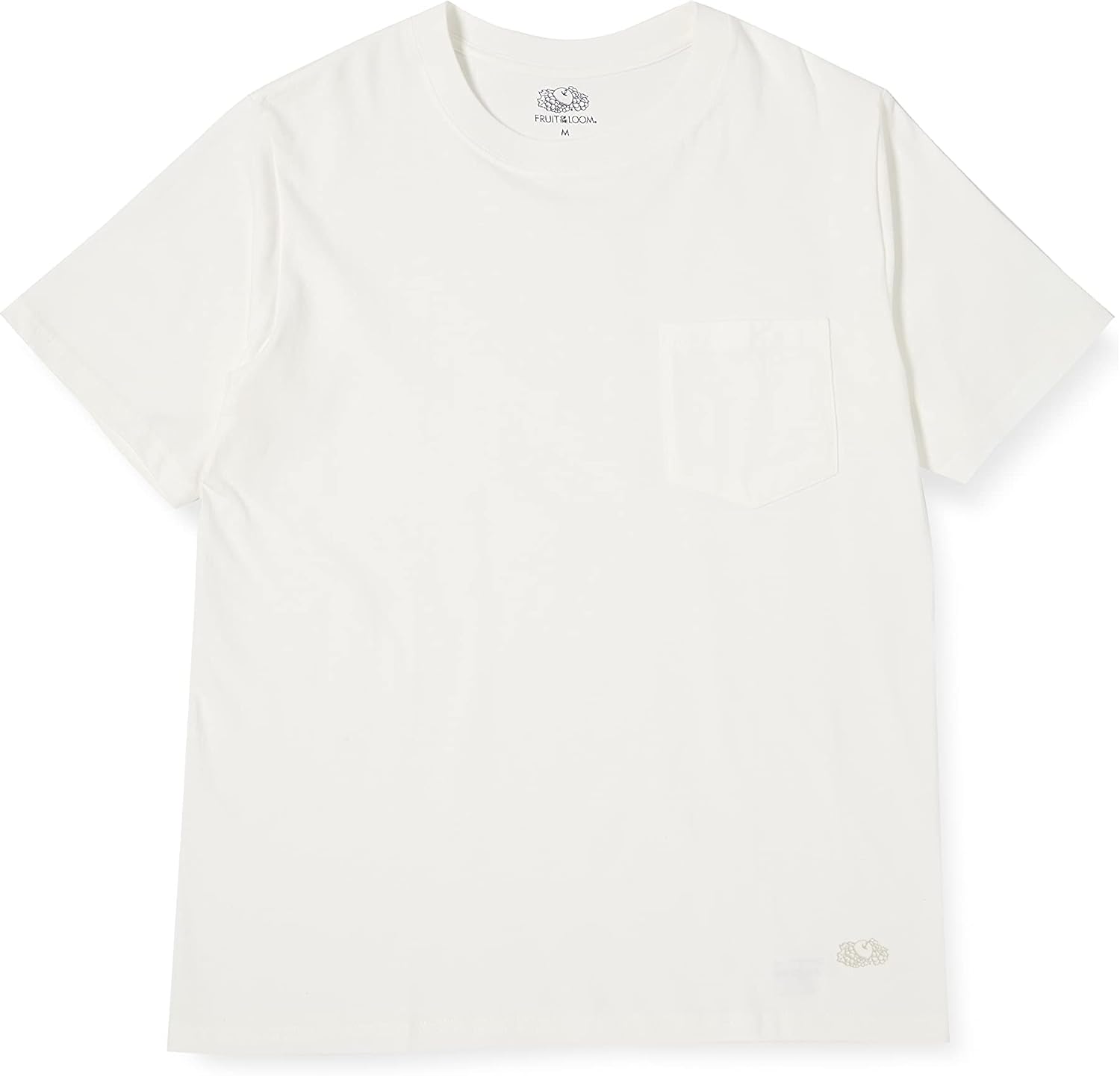 

Футболка Fruit of the Loom, унисекс, для взрослых, с карманом, белый