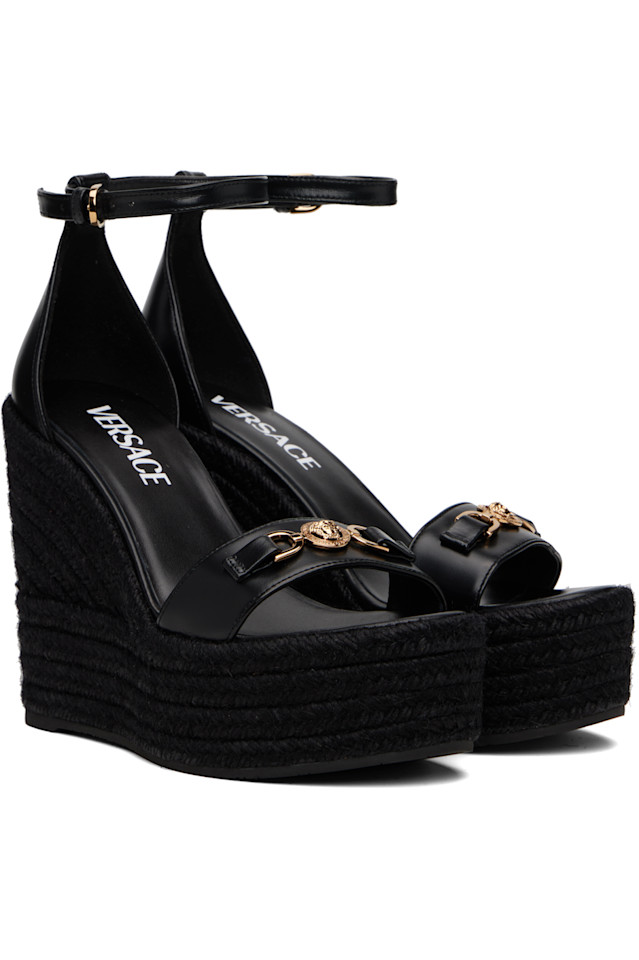 Сандалии на платформе Medusa '95 из кожи Versace, мультиколор — фото 4