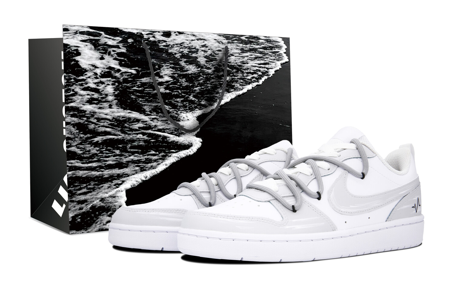 

Кроссовки Nike Skateboard Shoes Women's Low-Top Gray White