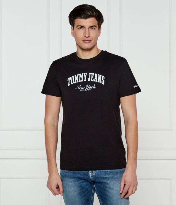 

Футболка университетская поп-музыка Slim fit Tommy Jeans, черный
