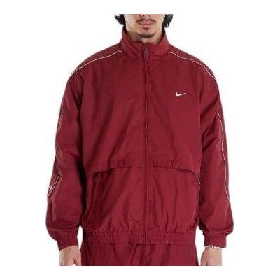 

Спортивная куртка Nike Sportswear Solo Swoosh Woven Track Jacket, цвет «красный»