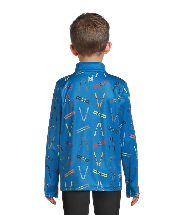 Лонгслив Spyder Kids International 1/2 Zip, Cobalt Fries — фото 2