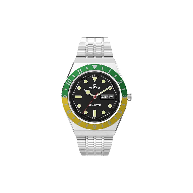 

TIMEX Часы Q Reissue TW2U60900ZV, Yellow Green Color Block