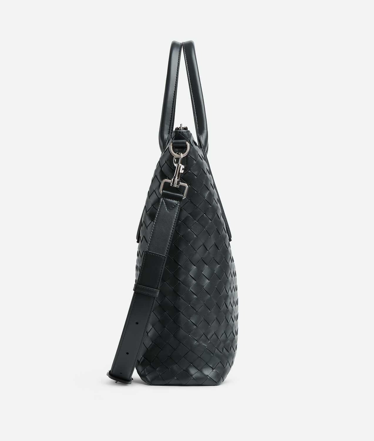 Intrecciato zipped north-south tote BOTTEGA VENETA, ардуаз (цвет) — фото 4