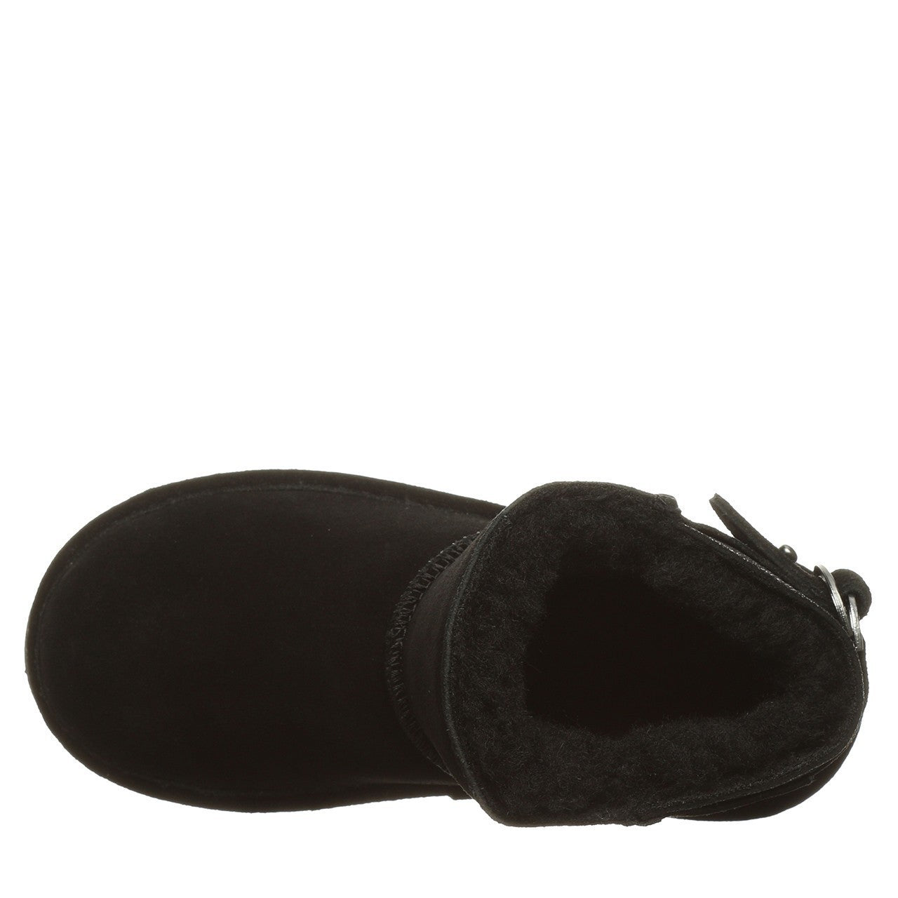 Ботинки Bearpaw Betty женские черные замшевые с круглым носком на шерстяной подкладке — фото 4