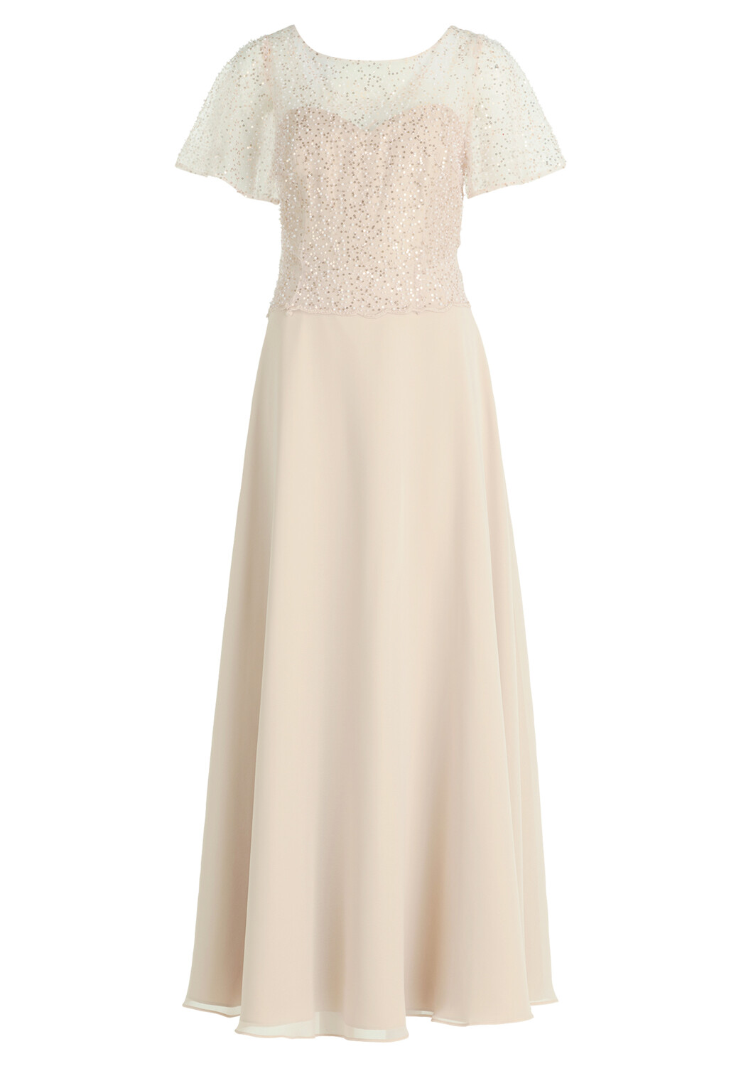 

Платье Vera Mont Abend mit Stickerei, бежевый