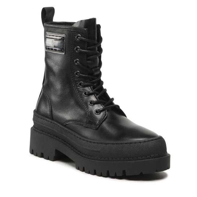 Ботинки Tommy Jeans TjwFoxing Lace, черный