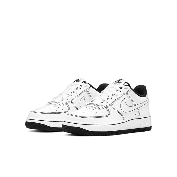 Кроссовки air force 1 '07 low 'contrast stitch - white black' Nike, черный — фото 3
