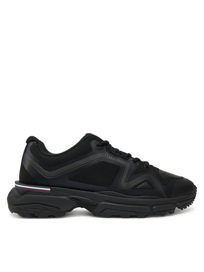 

Кроссовки M Runner Tech Knit Lth Mix FM0FM05344 Tommy Hilfiger, черный