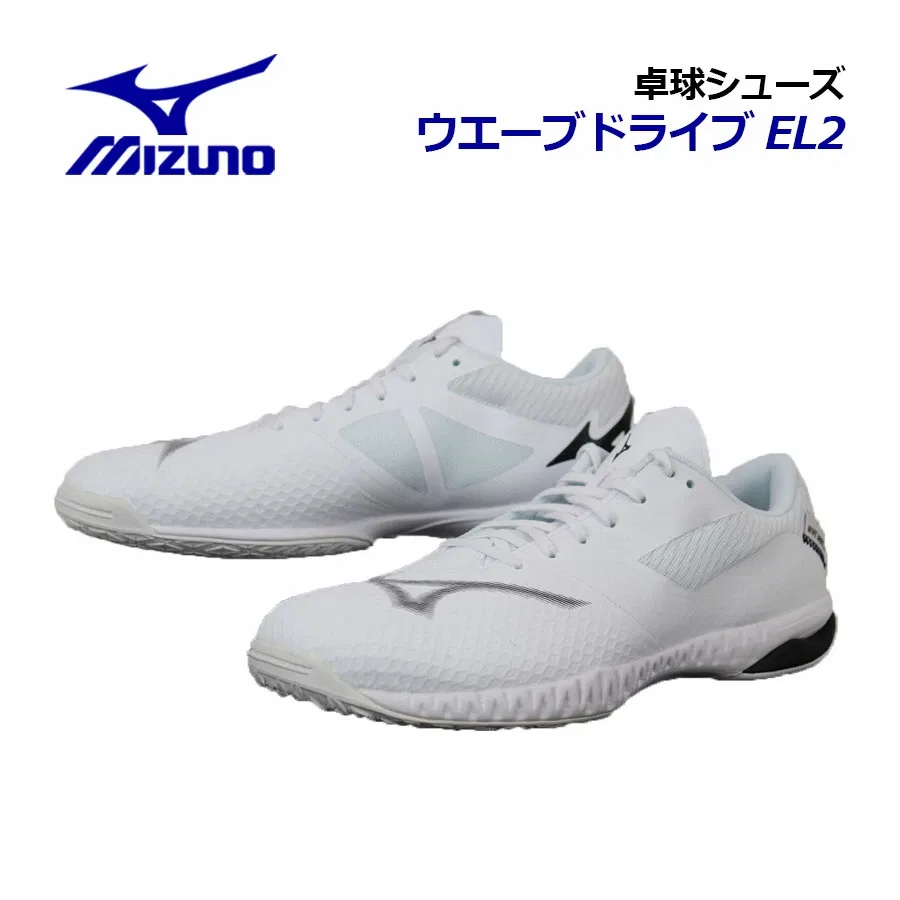 Кроссовки для настольного тенниса «Wave Drive EL2» от Mizuno, 01 White X Black