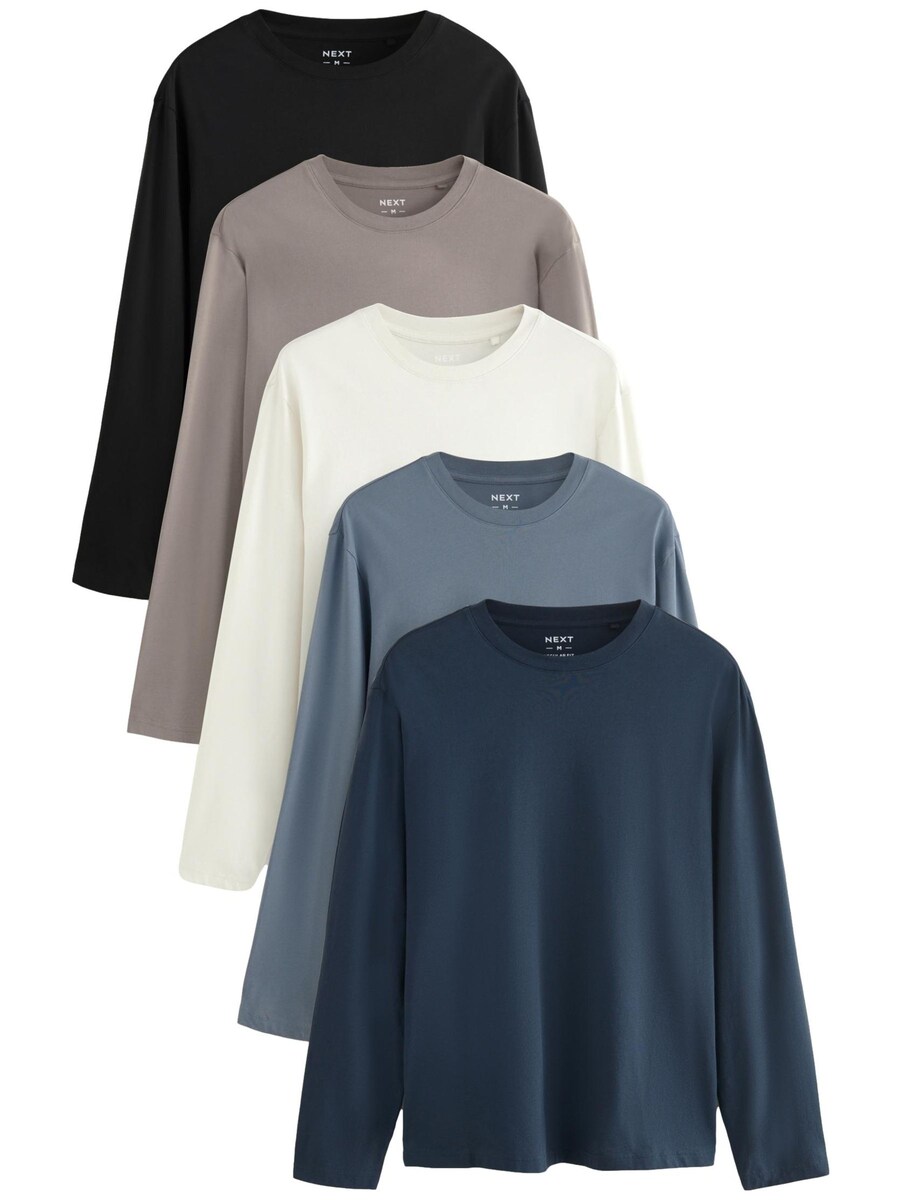 

Рубашка Next, цвет Navy/Dusty blue/Taupe/Black/White