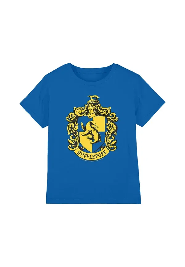 Футболка Harry Potter Hufflepuff Crest Print T-Shirt Cotton Soul, королевский синий