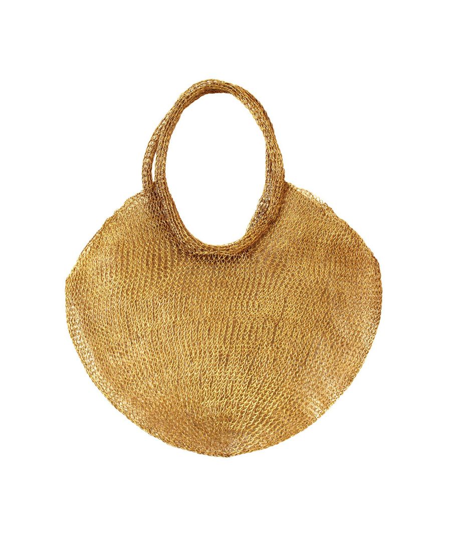

Сумка-тоут SOL из сетчатой проволоки, темно-золотистого цвета Brunnaco, Dark gold