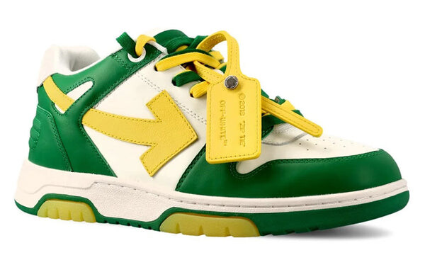 Кроссовки out of office low-top sneaker 'green yellow white' Off-White, зеленый — фото 2