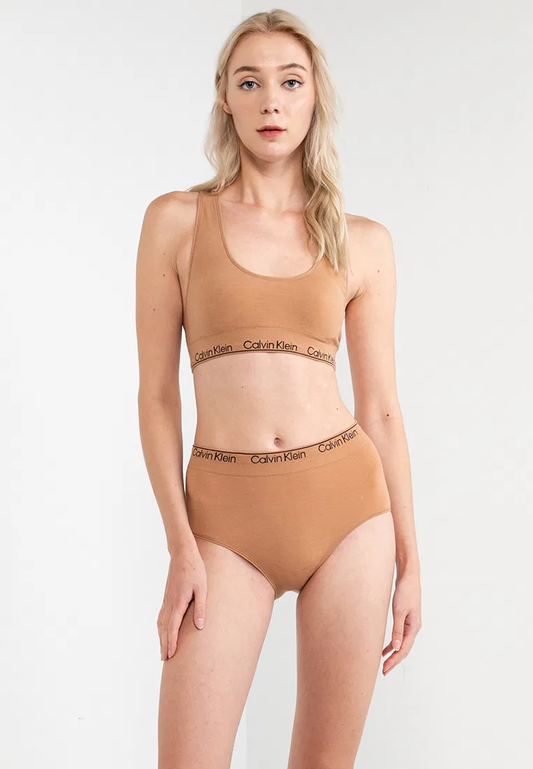 Бюстгальтер-бралетт, с легкой подкладкой, Calvin Klein, сандал — фото 4