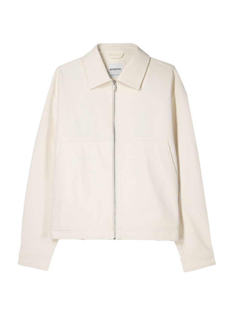 

Куртка межсезонная Bershka, светло-бежевый