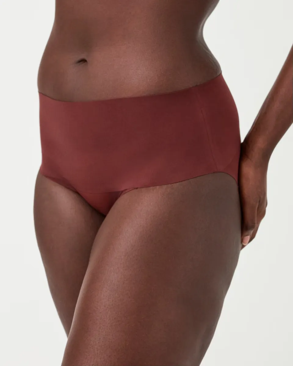 

Бесшовные моделирующие трусики с завышенной талией Spanx, пурпурный
