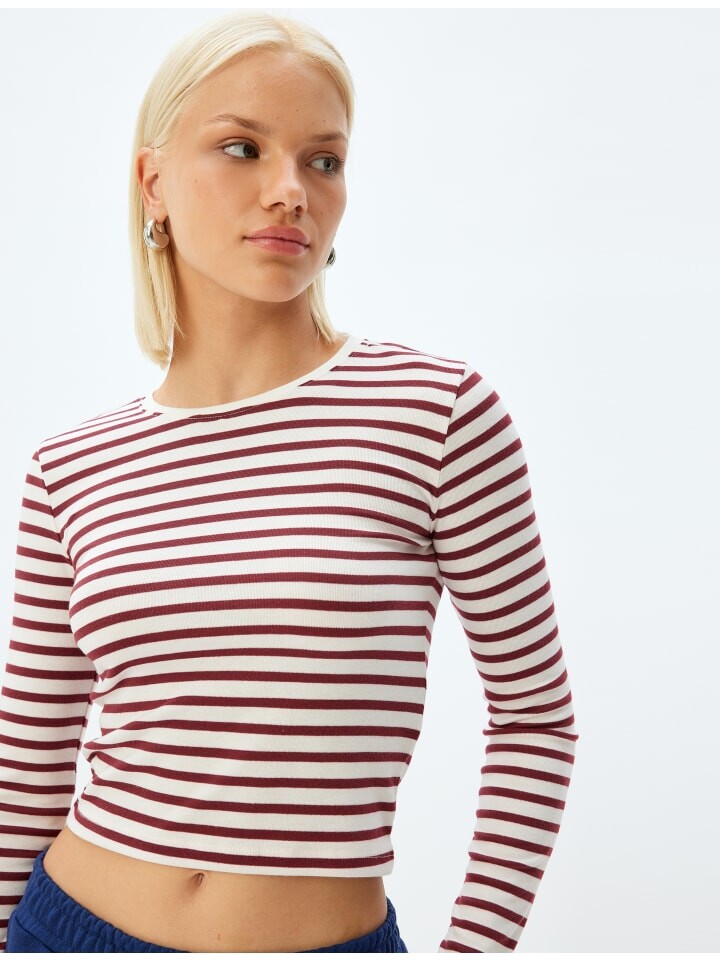 

Футболка KOTON T-shirt, цвет Bordo Gestreift