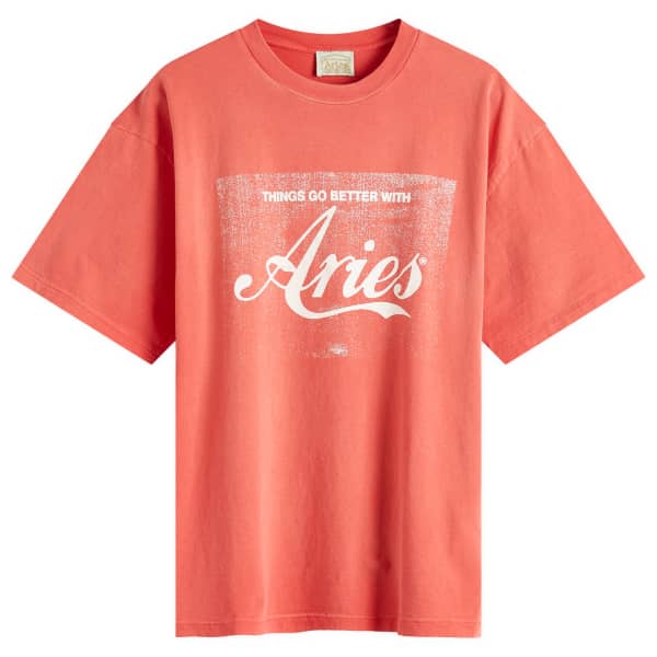 

Футболка цвета колы, выгоревшая на солнце Aries, красный
