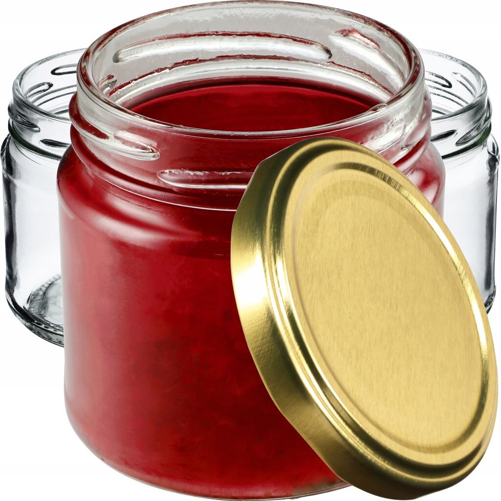 

KADAX Банки для консервации с крышками "Лерма", банки для консервации, 200 мл, крышки золотые, 20 шт