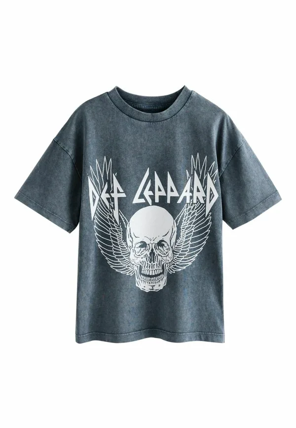 Футболка с принтом музыкальной группы Next, Grey Def Leppard
