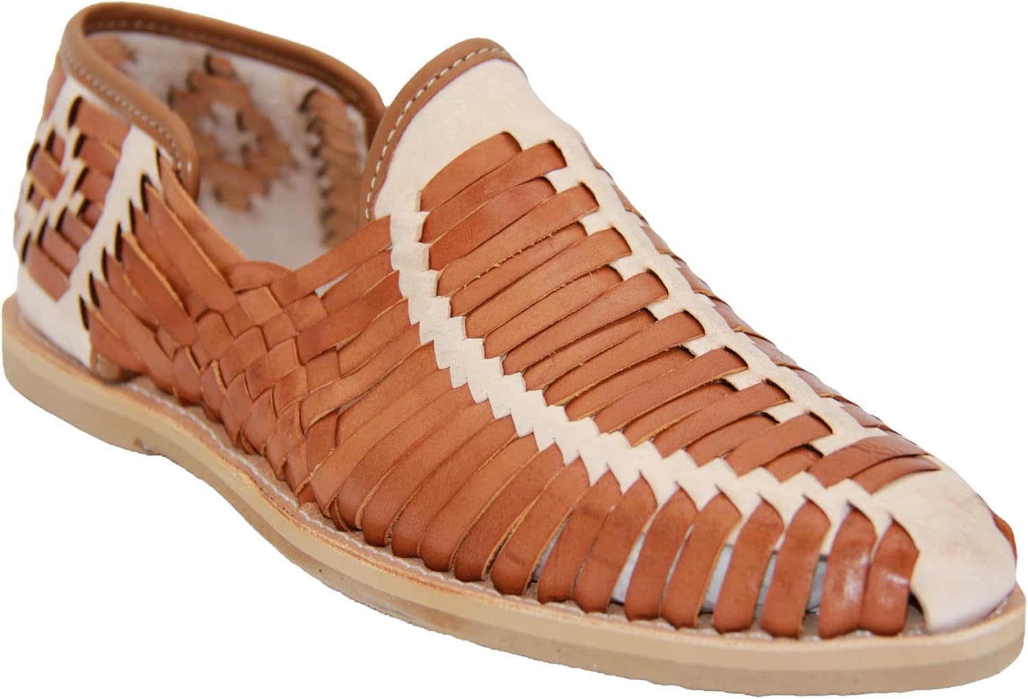 

Мужские кожаные аутентичные мексиканские сандалии Huarache с закрытым носком от Western Shops The Western Shops, Natural/Honey