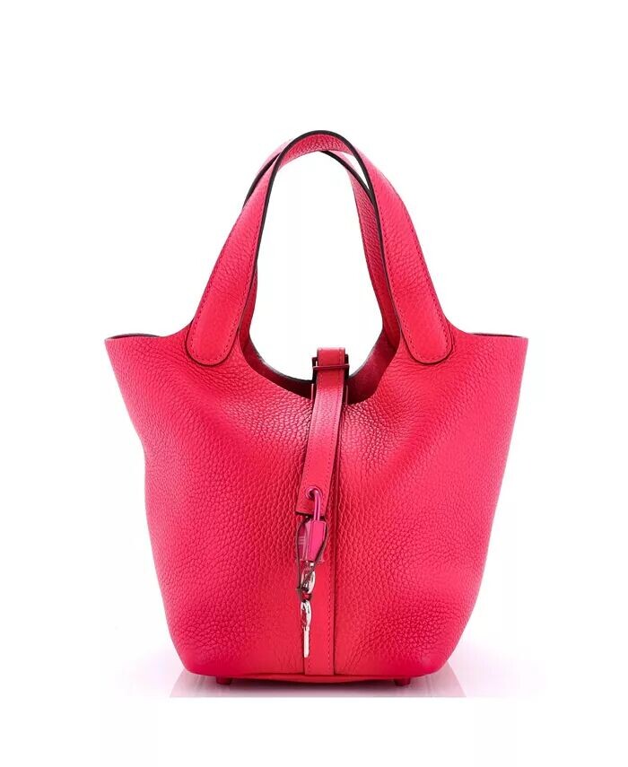 

Сумка-замок PM Monochrome Picotin Lock Clemence Pre-Owned HERMÉS, розовый