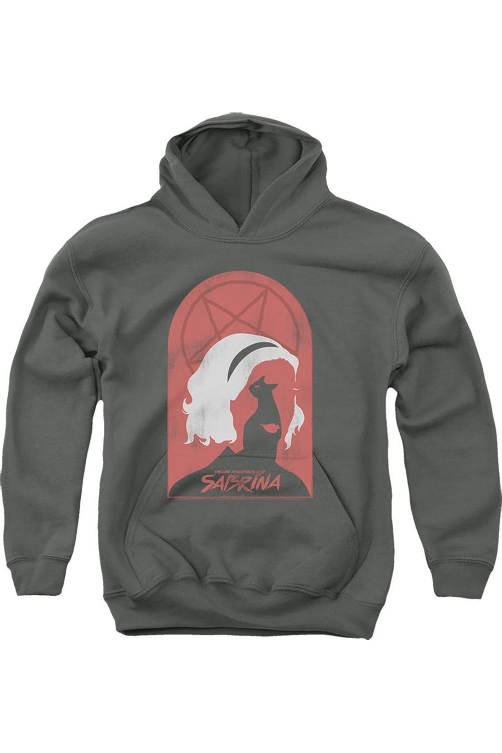 

Молодежная толстовка с капюшоном Chilling Adventures Of Sabrina "Сабрина и Салем" Gildan, Charcoal