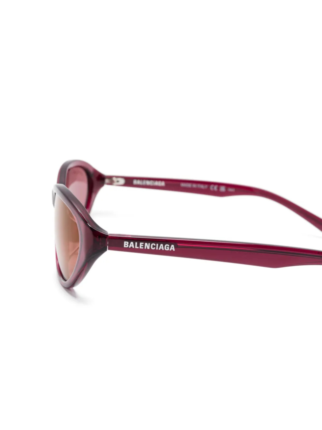 Солнцезащитные очки «кошачий глаз» Balenciaga Eyewear, красный — фото 3