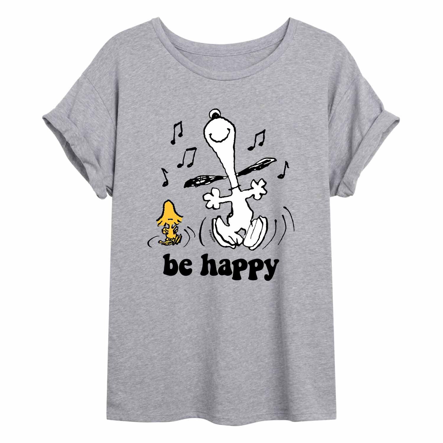 

Детская струящаяся футболка Peanuts Be Happy Licensed Character