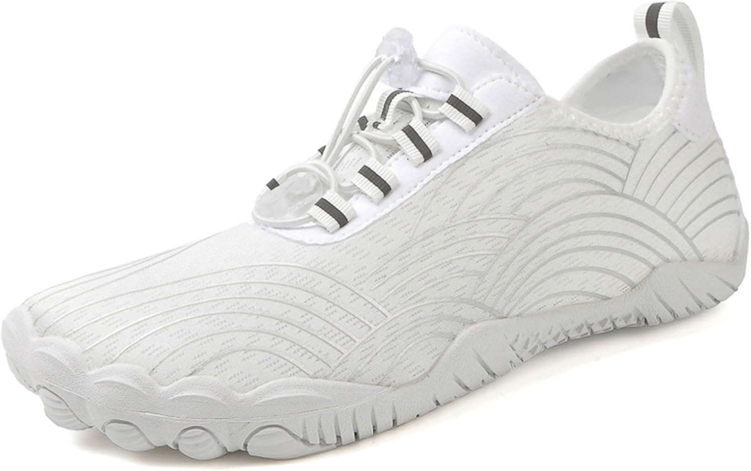 

Женские водонепроницаемые походные туфли Профессиональные, здоровые и нескользящие, дышащие босоножки с широкой передней частью, заземляющие обувь, для бега, треккинга, трейлов Generic, белый