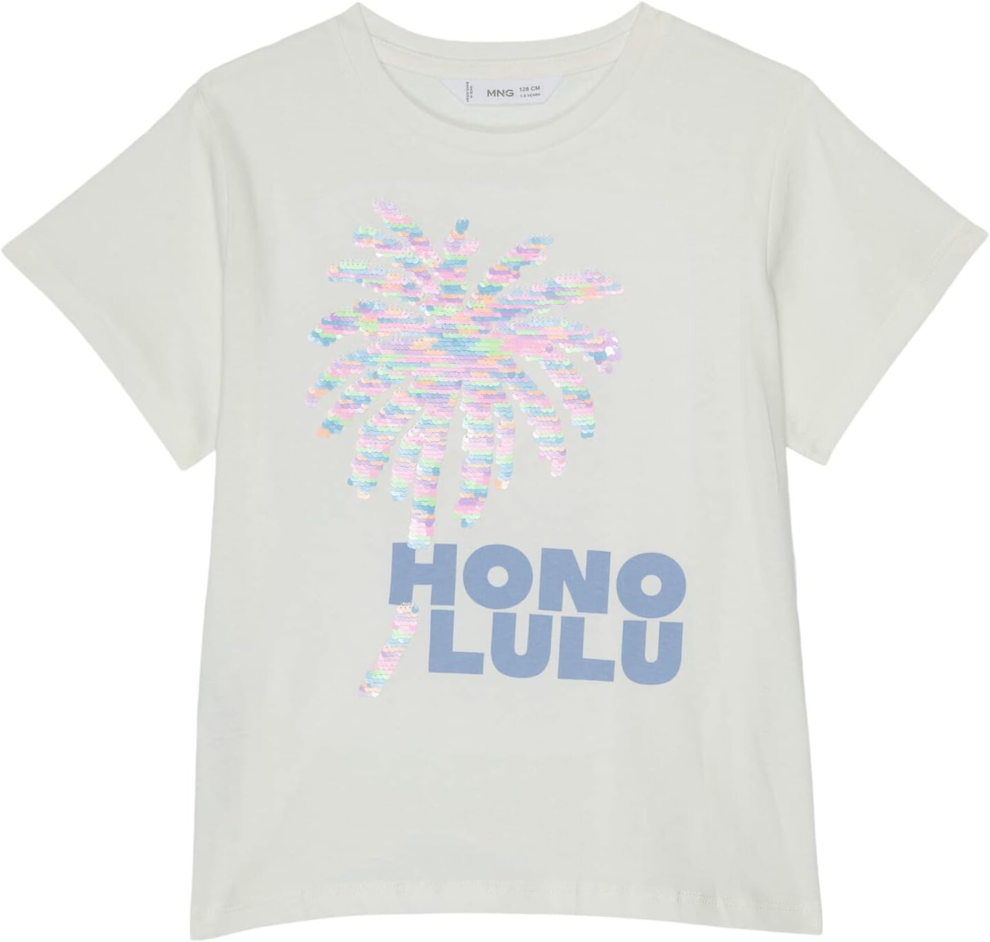 

Футболка Mango Hawaii T-Shirt, цвет Off-White