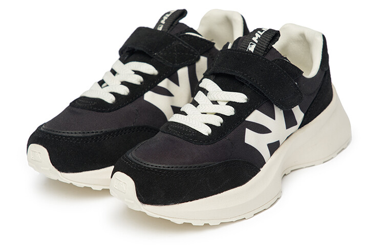 Толстые детские кроссовки Jogger Kids Lifestyle Shoes Kids Low-top Black Mlb — фото 3