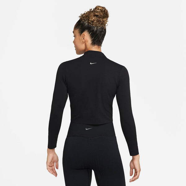 Футболка с надписью swoosh футболка с длинным рукавом для йоги Nike, черный — фото 2