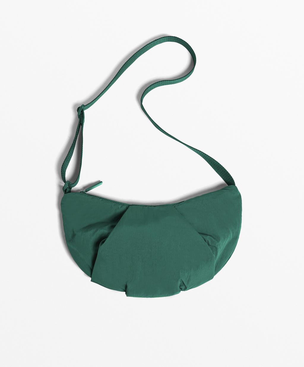 

Мини-стеганая сумка через плечо Oysho, цвет Emerald Green