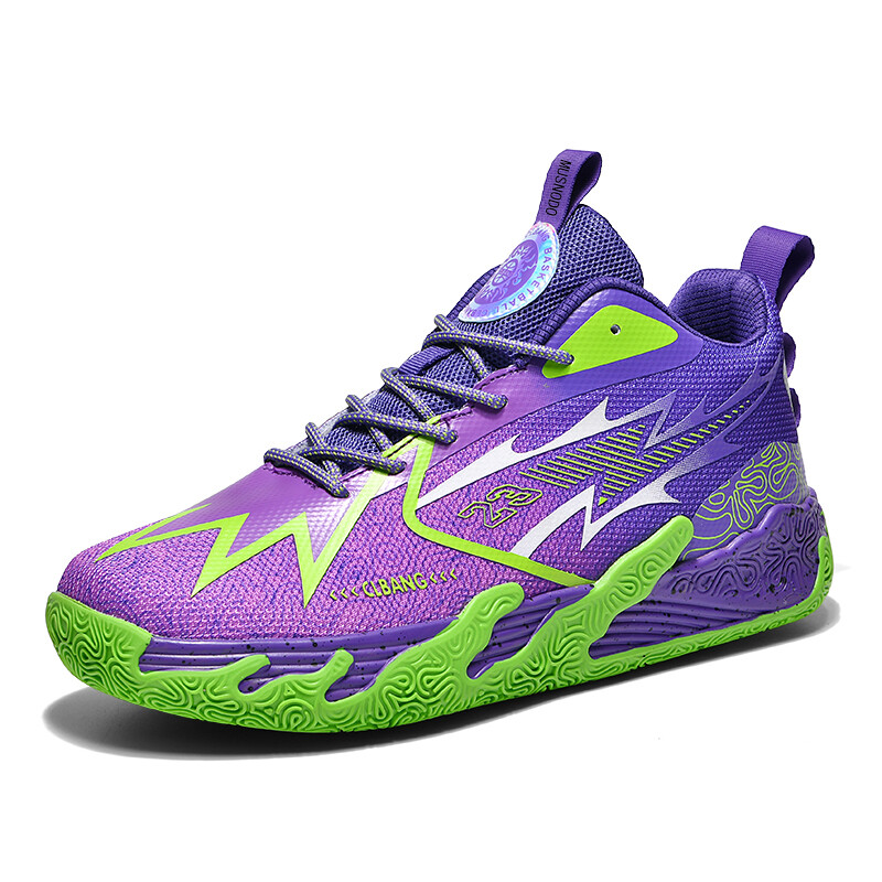 

Баскетбольные кроссовки Basketball Shoes Unisex Mid-Top Musnodo, черный/зеленый