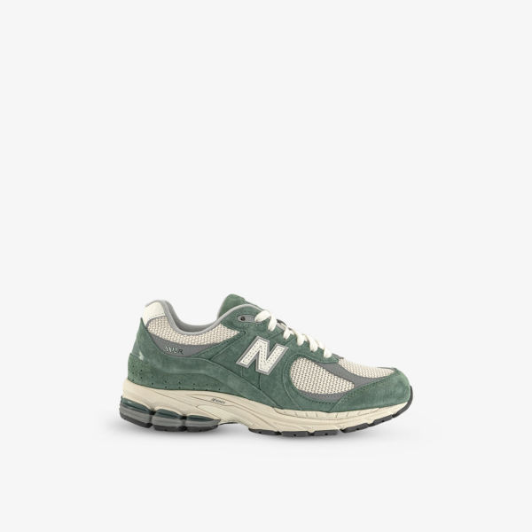 

2002 кроссовки из замши с панелями New Balance, цвет dark juniper linen