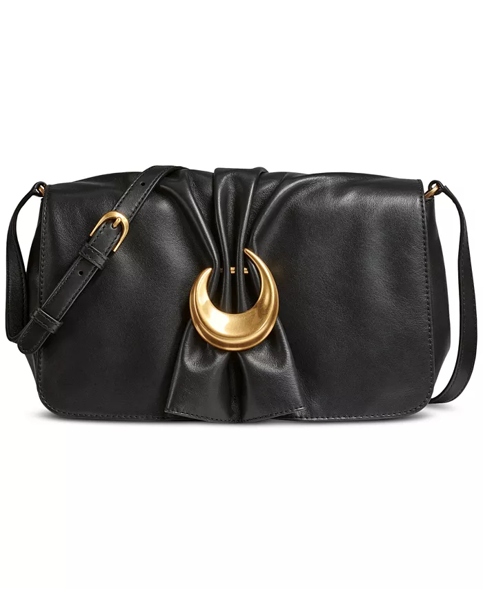 

Кожаная сумка-кроссбоди Basin Donna Karan New York, серый