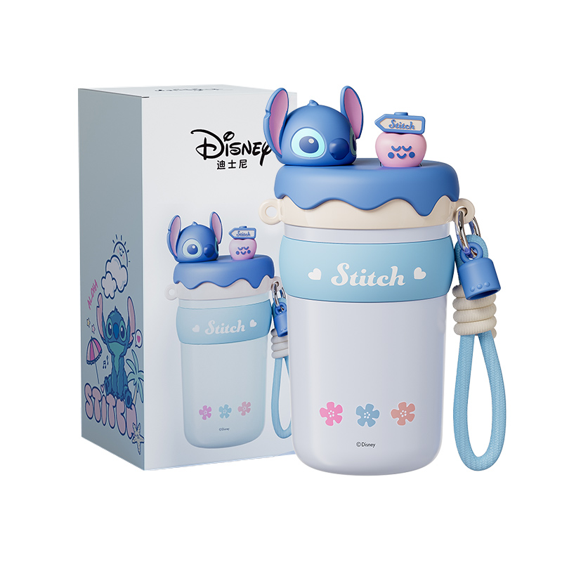 

Детская кружка с персонажами Titan пластиковая 600 мл/520 мл Disney, Stitch-Insulated Cup
