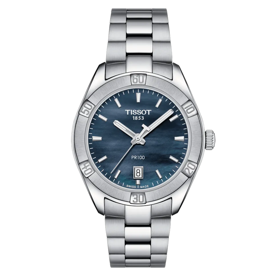 

Женские часы коллекции PR100 в стали Tissot, серебряный