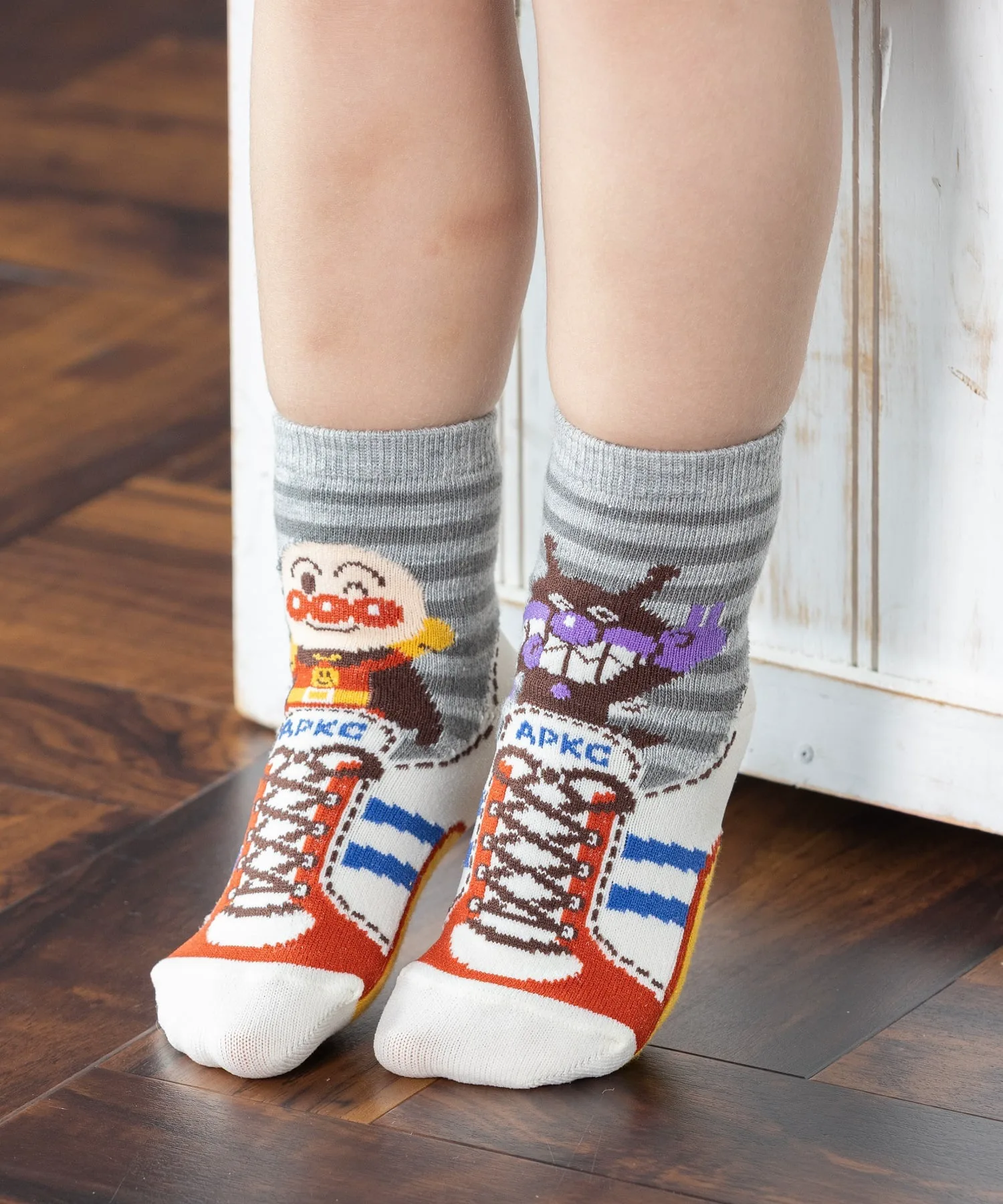 Носки Anpanman Baikinman в стиле кроссовок Anpanman Kids Collection, gray