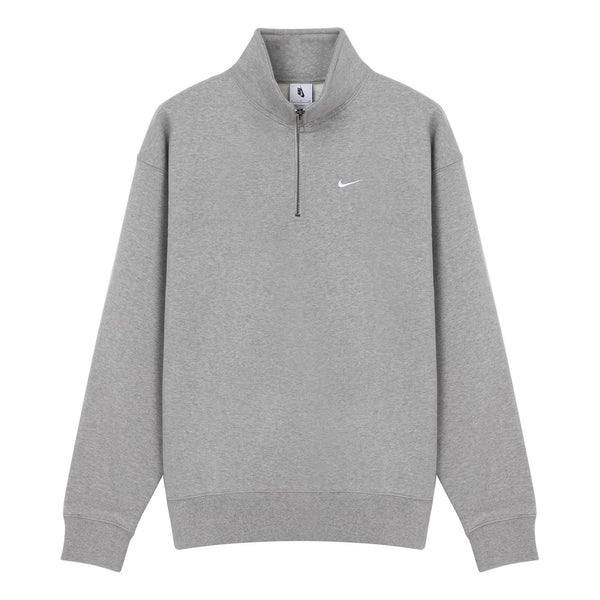 

Толстовка Nike Solo Swoosh 1/4-zip sweatshirt 'Grey', серый