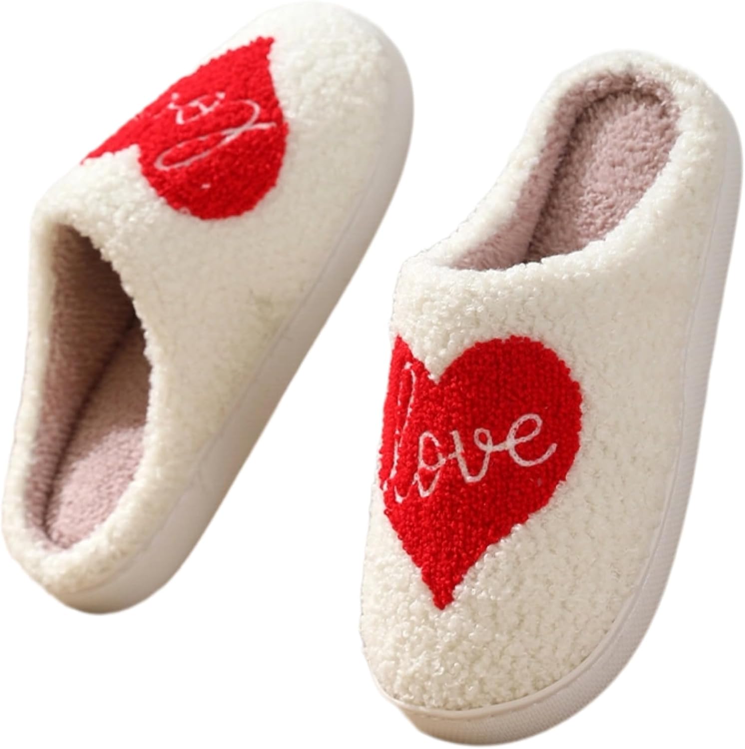 

Iwhgrmp Тапочки с тыквой на Хэллоуин, домашние тапочки, тапочки для спальни для женщин и мужчин, шлепанцы, сердцевидные, для дома, уютные плюшевые хлопковые зимние теплые тапочки с нескользящей подошвой, красный