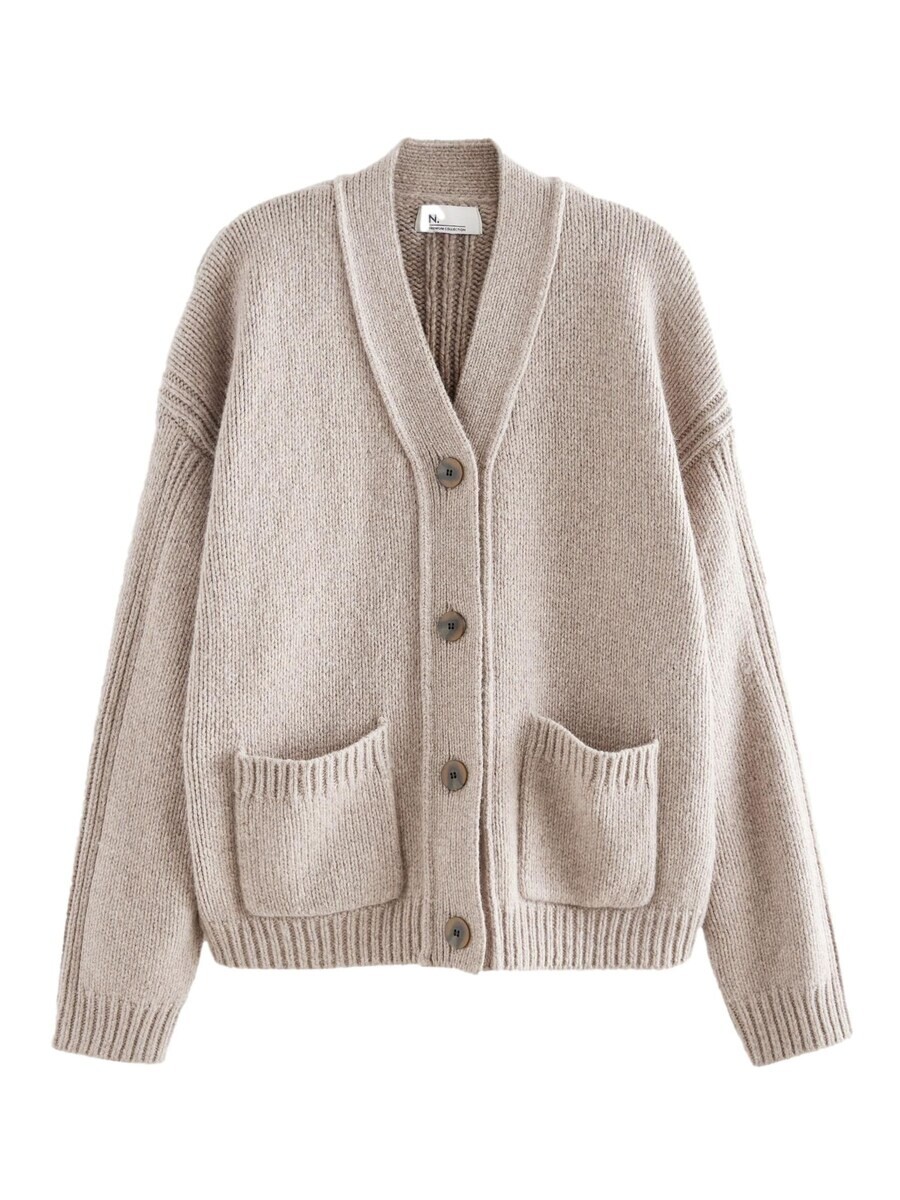 

Вязаный кардиган Next Knit Cardigan, пятнистый бежевый
